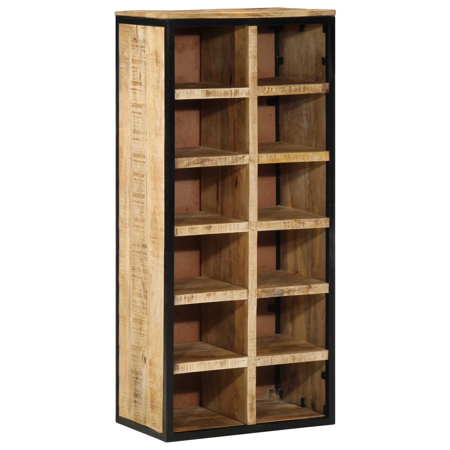 Sko skab 50 x 30 x 110 cm Massivt mangotræ Brun