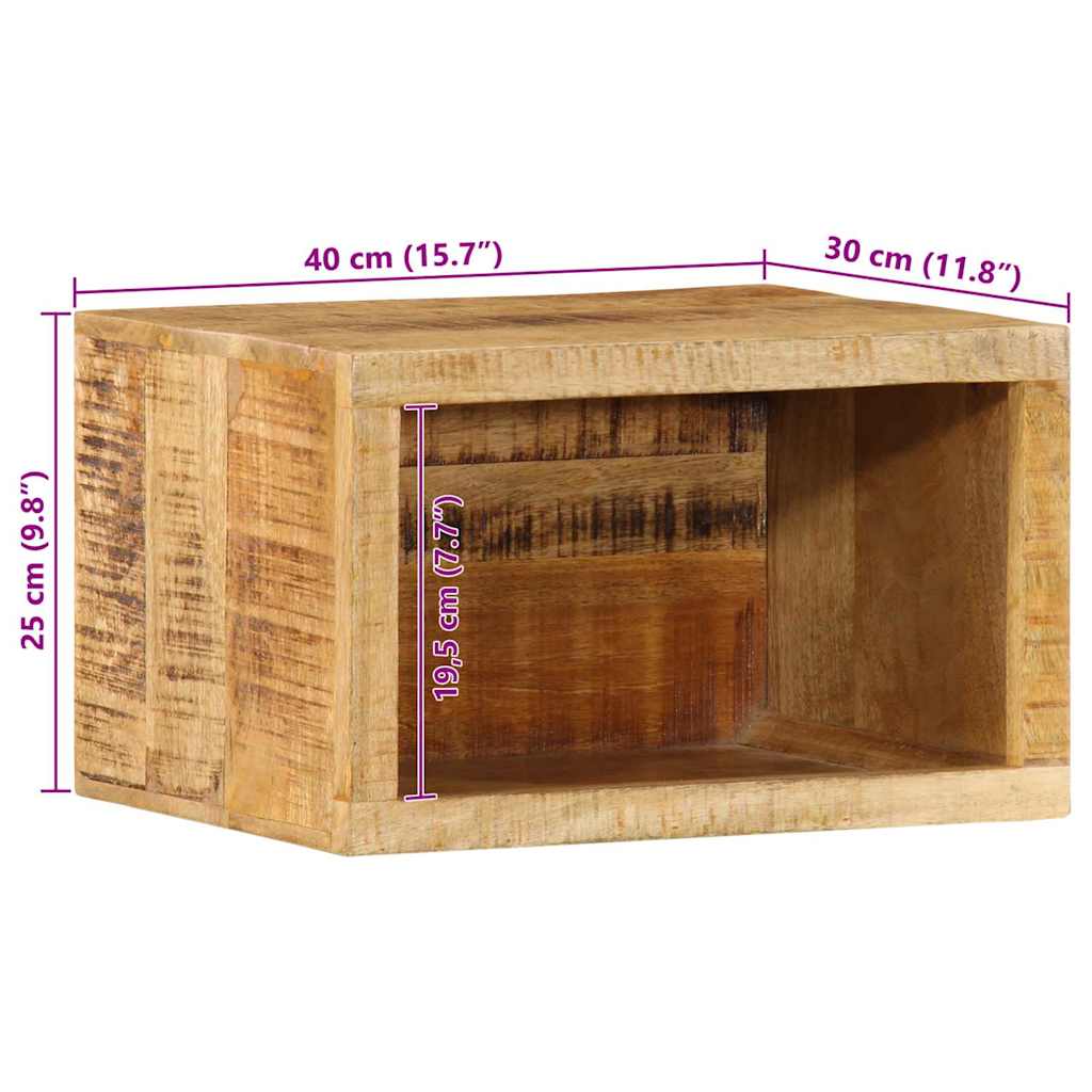 Natskab Brun 40 x 30 x 25 cm Massivt mangotræ