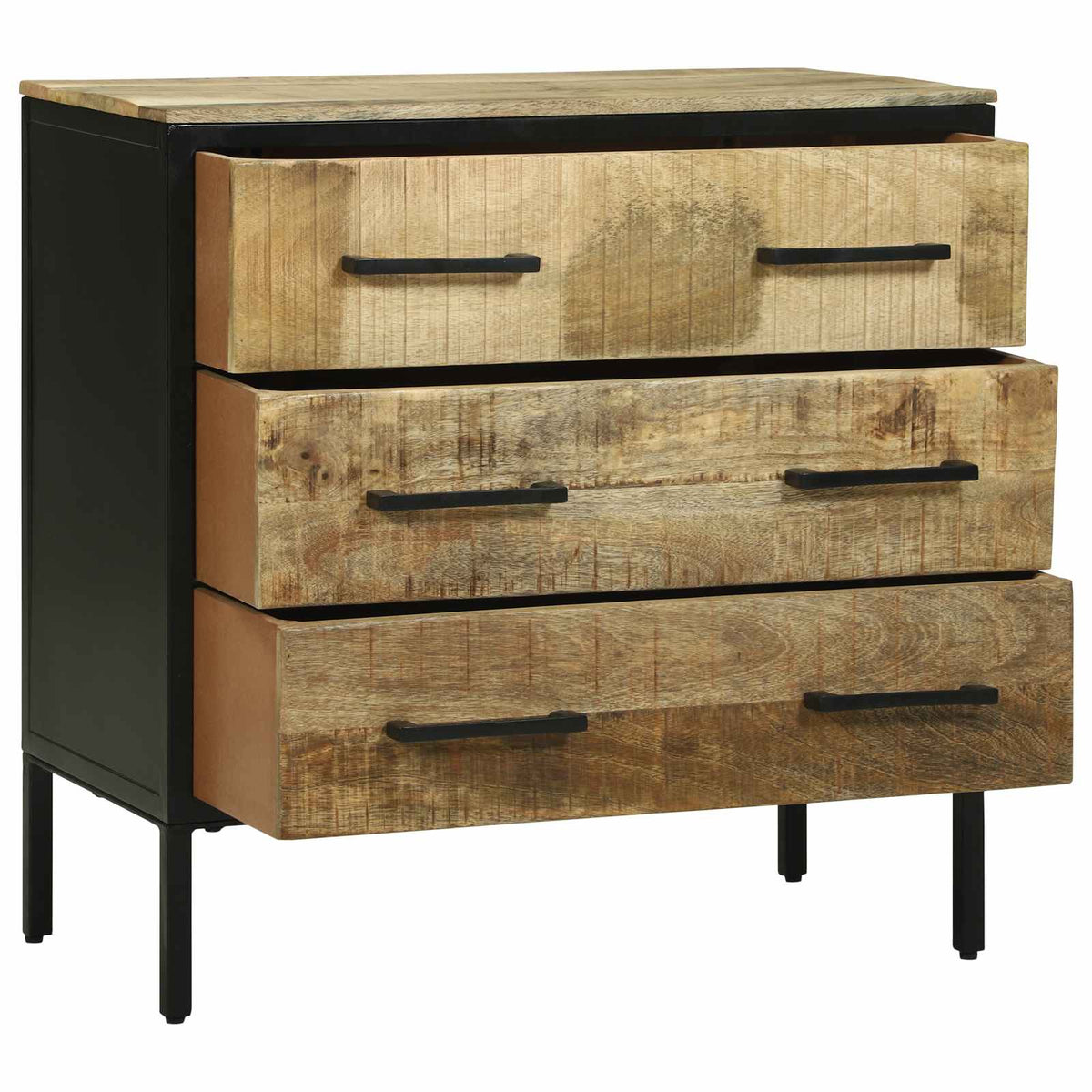 Sideboard med skuffe 70 x 35 x 70 cm Massivt mangotræ
