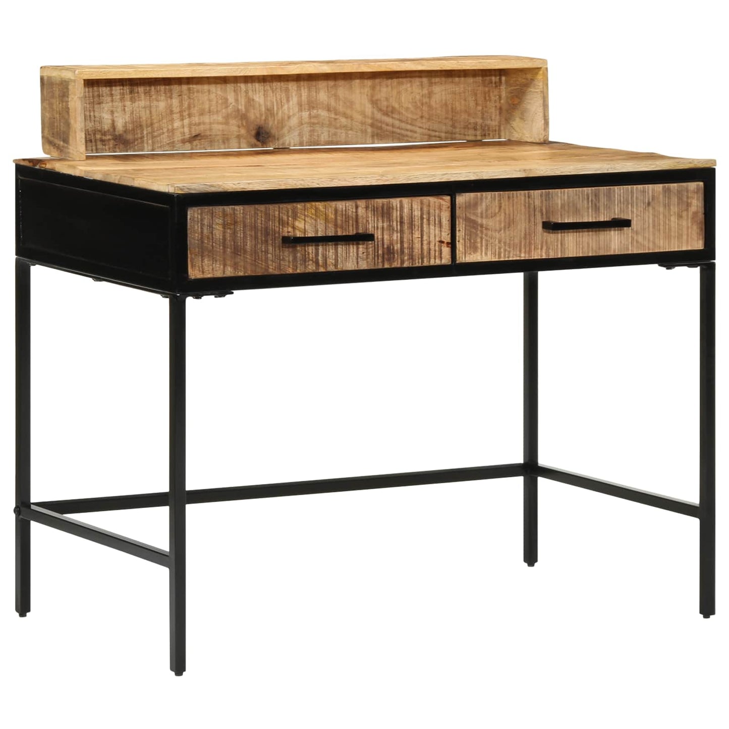 Konsolbord Brun 100 x 55 x 89,5 cm Massiv mango træ og metal