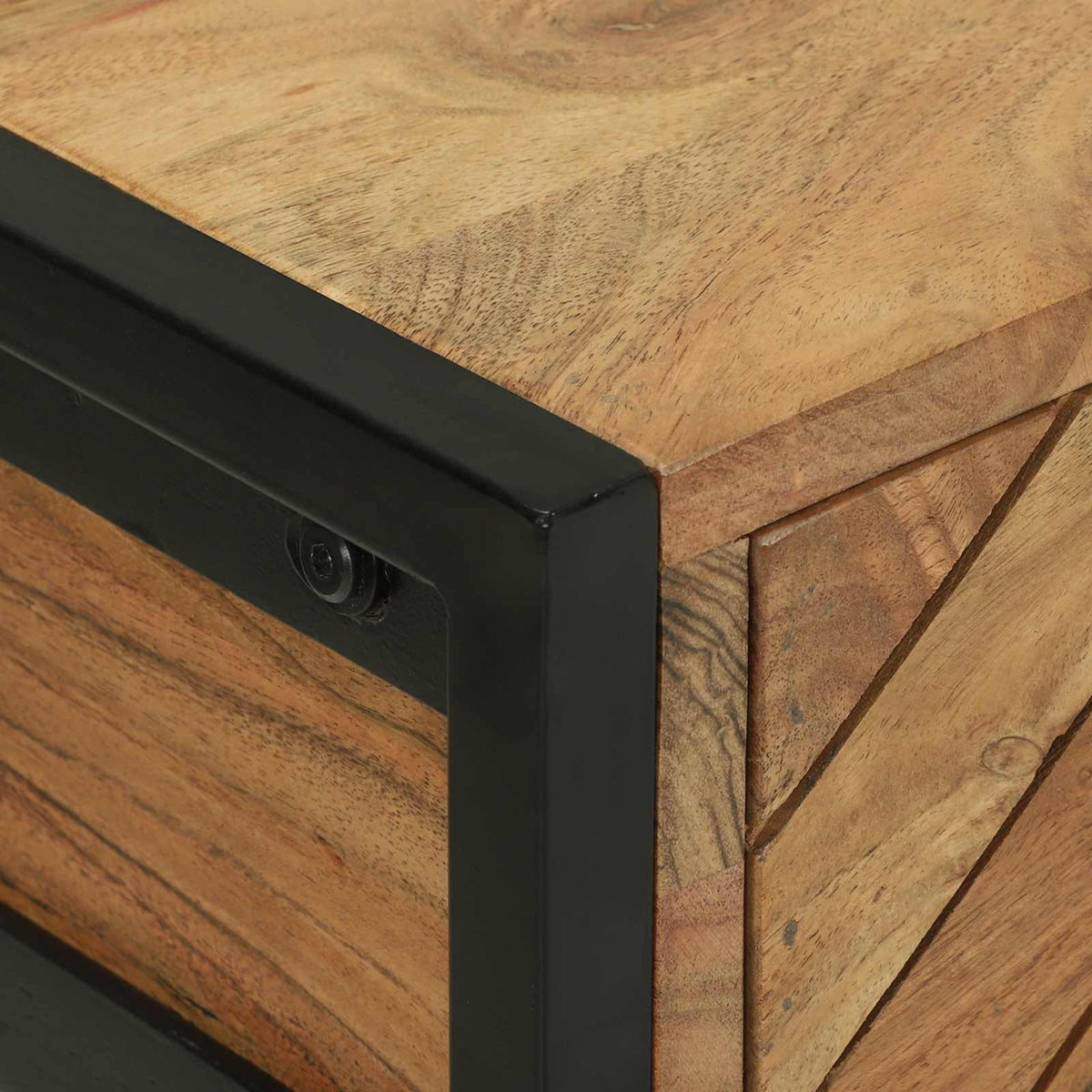 Konsolbord med skuffe Brun 90 x 35 x 75 cm Massivt Akacietræ