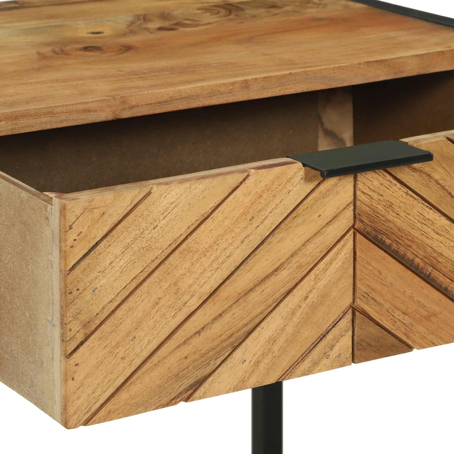 Konsolbord med skuffe Brun 90 x 35 x 75 cm Massivt Akacietræ