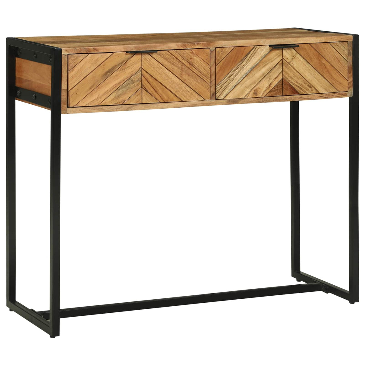 Konsolbord med skuffe Brun 90 x 35 x 75 cm Massivt Akacietræ