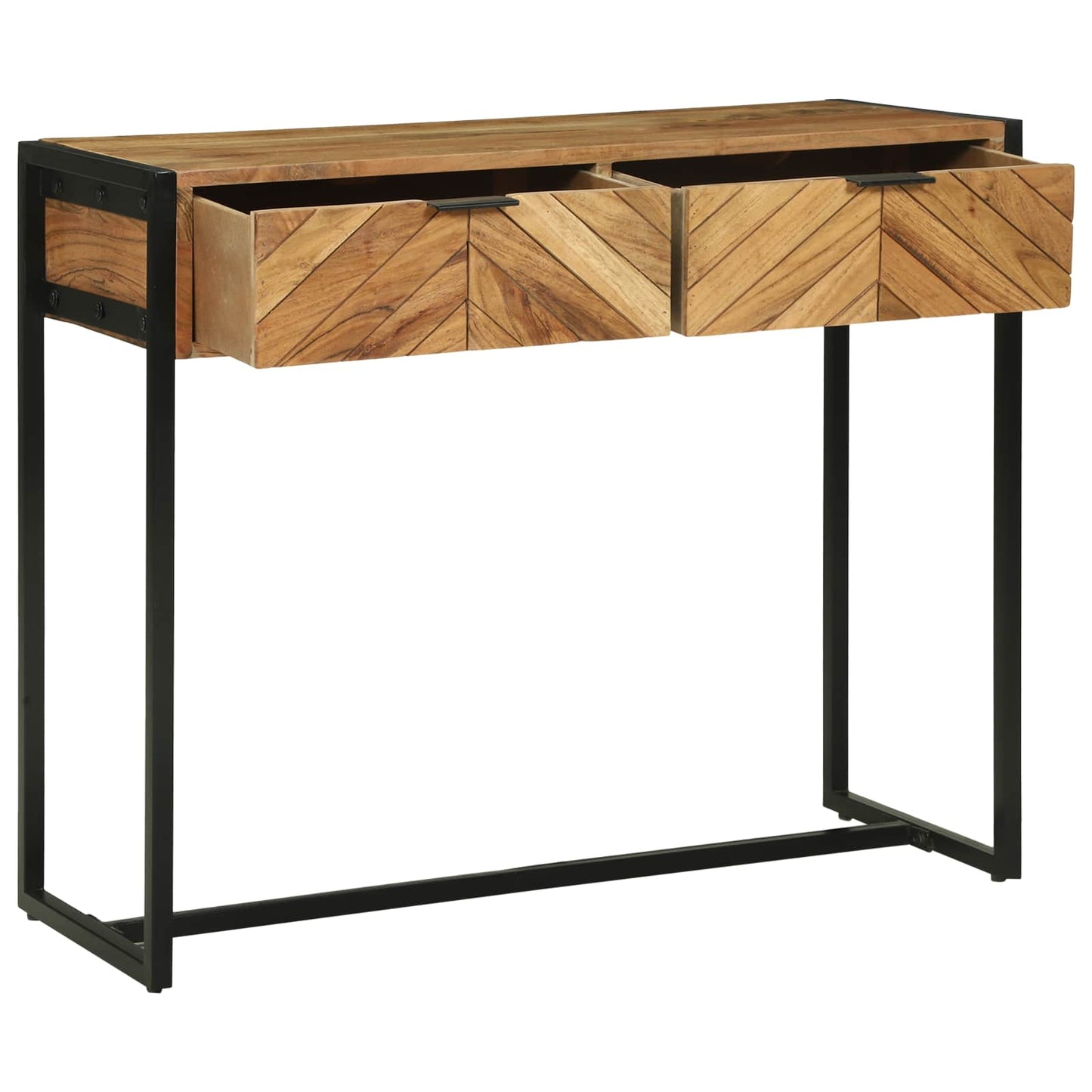Konsolbord med skuffe Brun 90 x 35 x 75 cm Massivt Akacietræ