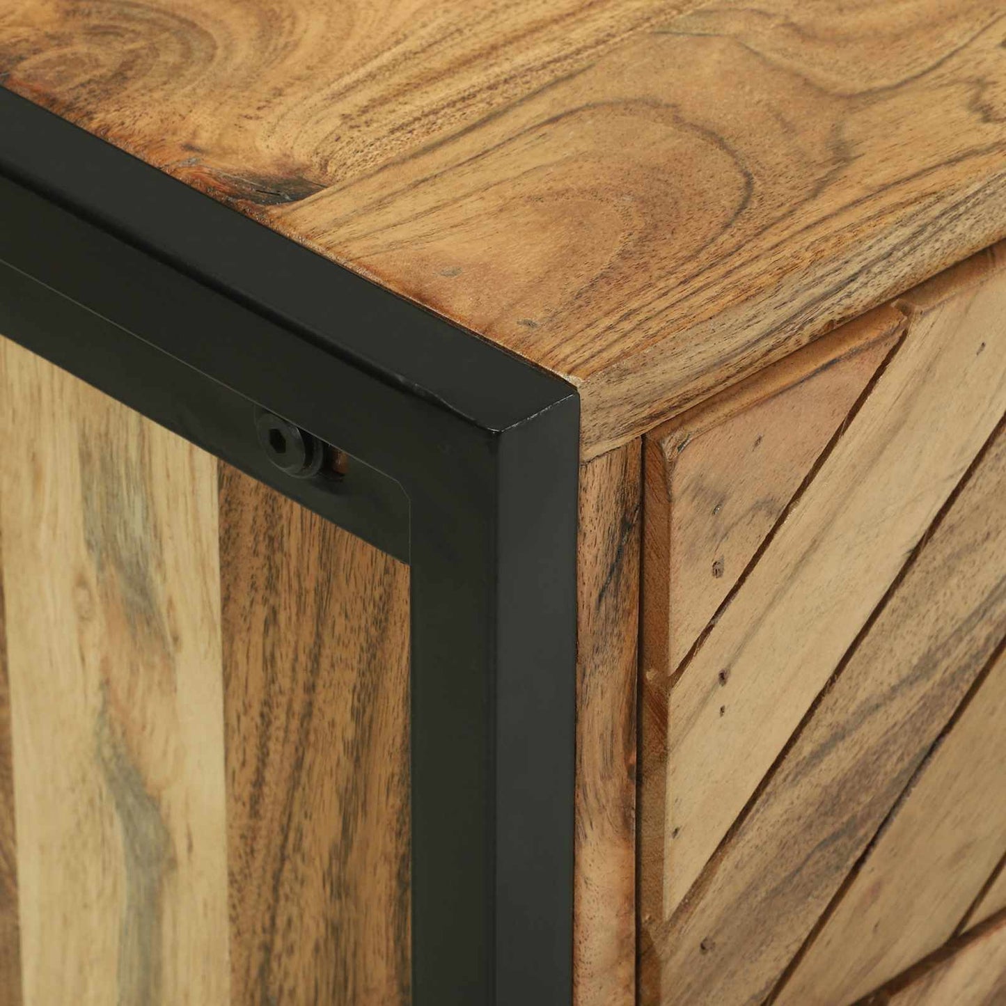 Konsolbord med skuffe Brun 90 x 35 x 80 cm Massivt Akacietræ