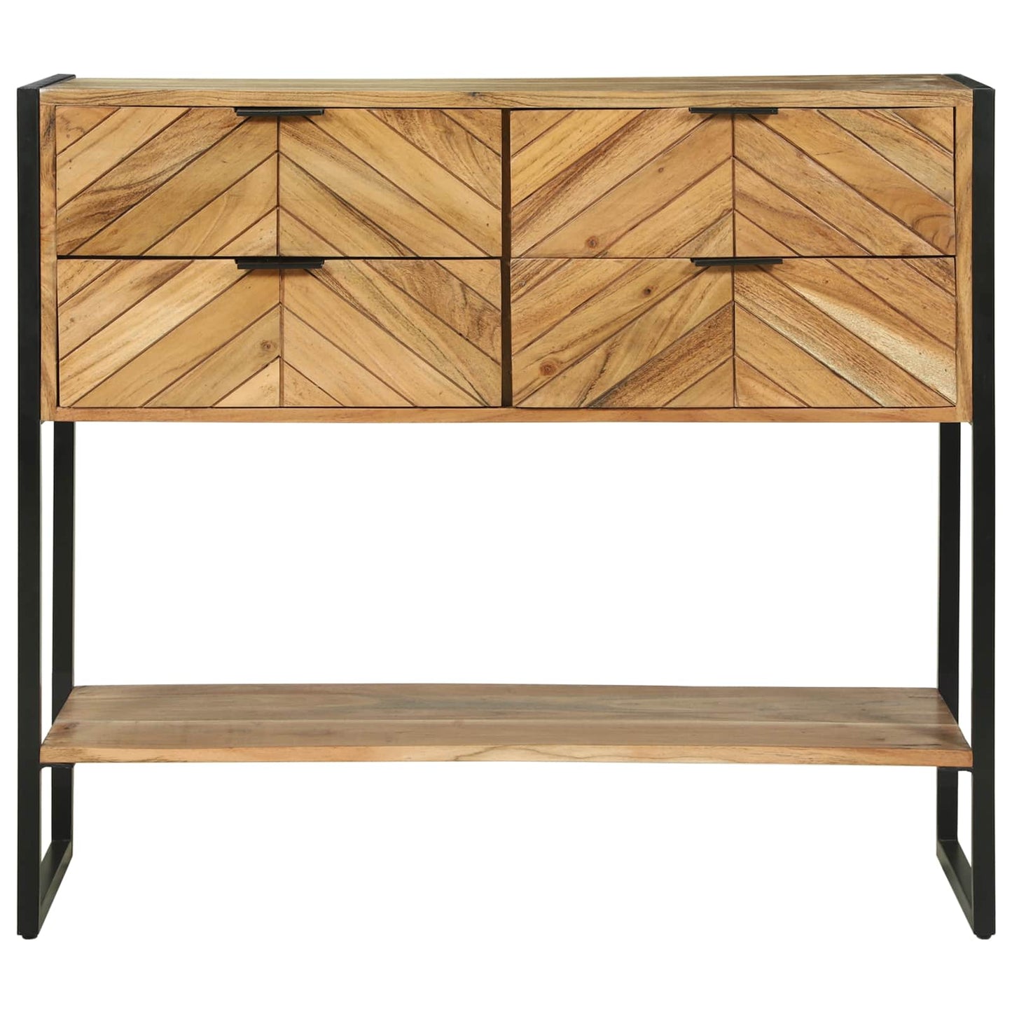 Konsolbord med skuffe Brun 90 x 35 x 80 cm Massivt Akacietræ