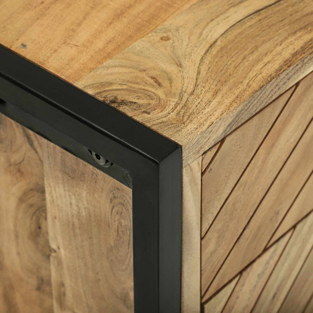 Sideboard 100 x 30 x 75 cm Massivt akacietræ