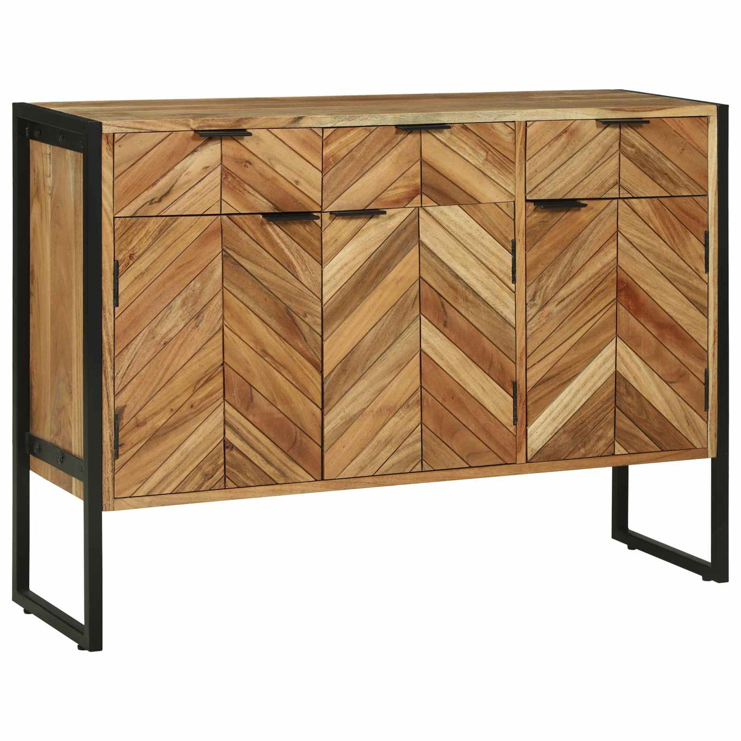 Sideboard 100 x 30 x 75 cm Massivt akacietræ