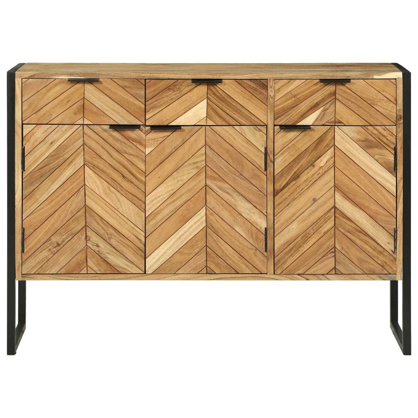 Sideboard 100 x 30 x 75 cm Massivt akacietræ