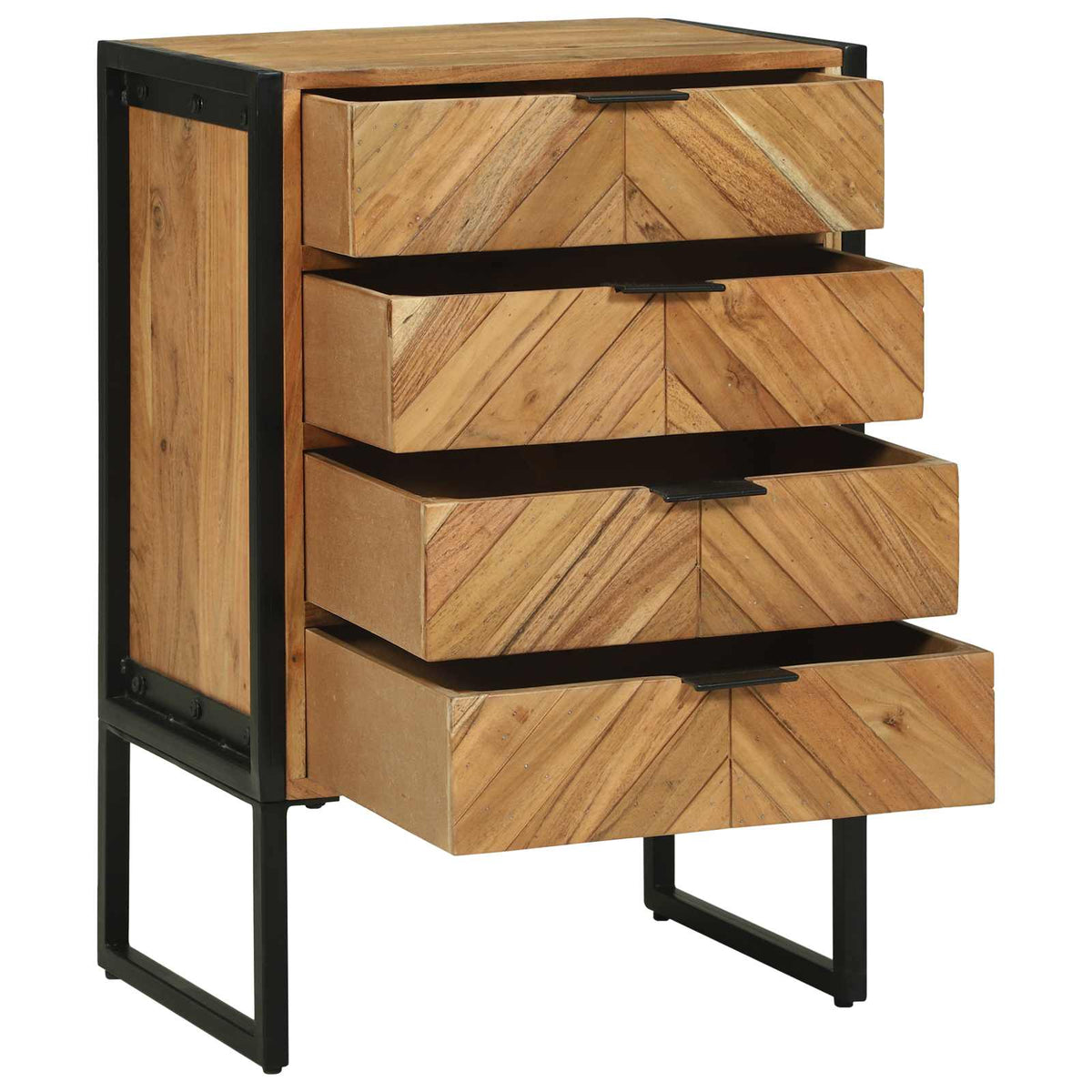 Sideboard 50 x 35 x 75 cm Massivt akacietræ