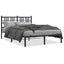 sengeramme med sengegavl 120x190 cm metal sort