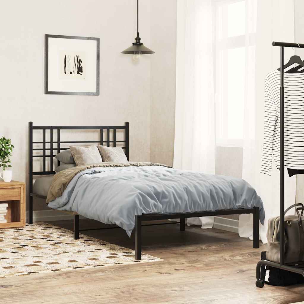 udskiftningsgavl 100 cm metal sort