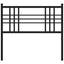 udskiftningsgavl 100 cm metal sort