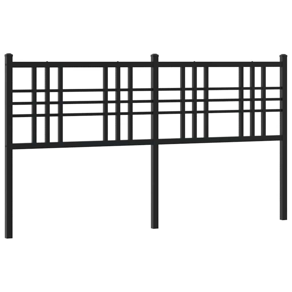 udskiftningsgavl 160 cm metal sort