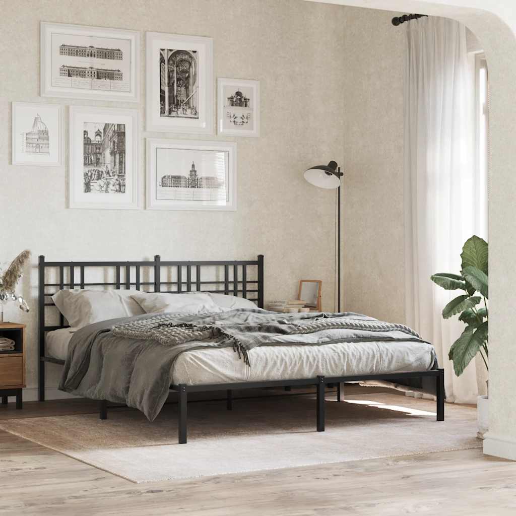 udskiftningsgavl 160 cm metal sort