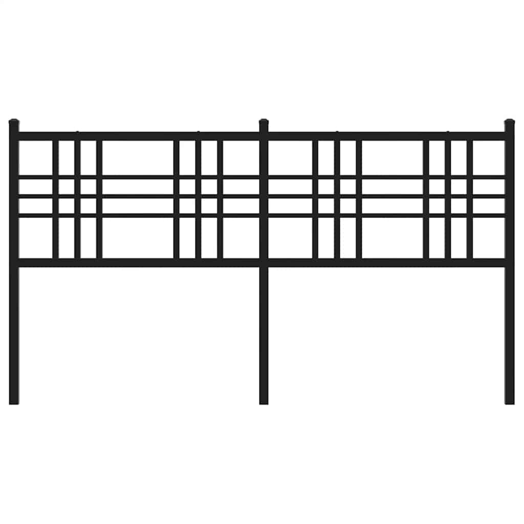 udskiftningsgavl 160 cm metal sort