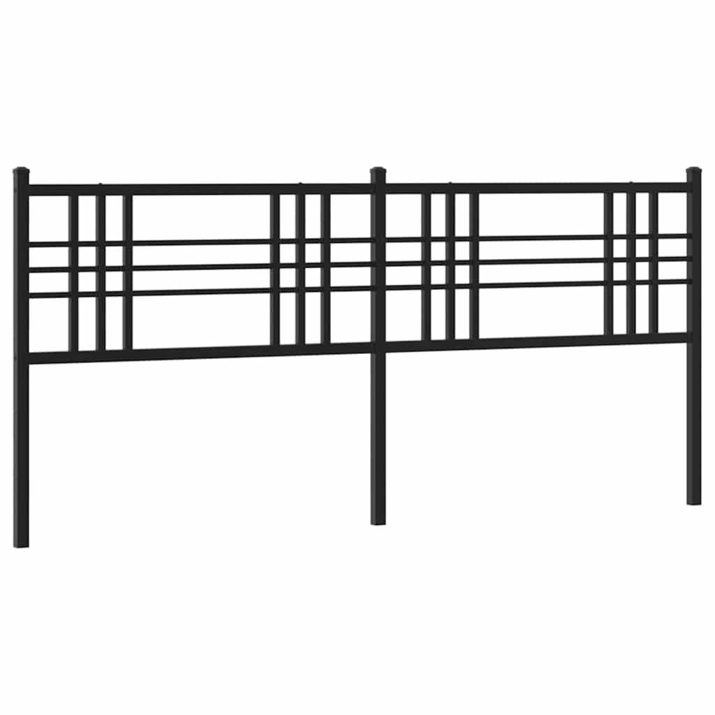 udskiftningsgavl 193 cm metal sort