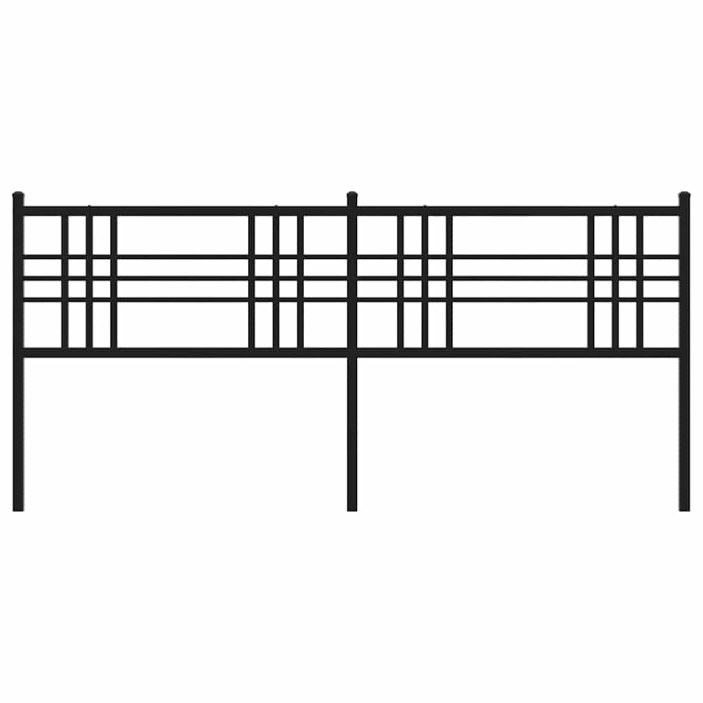 udskiftningsgavl 193 cm metal sort