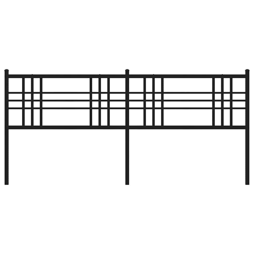 udskiftningsgavl 200 cm metal sort