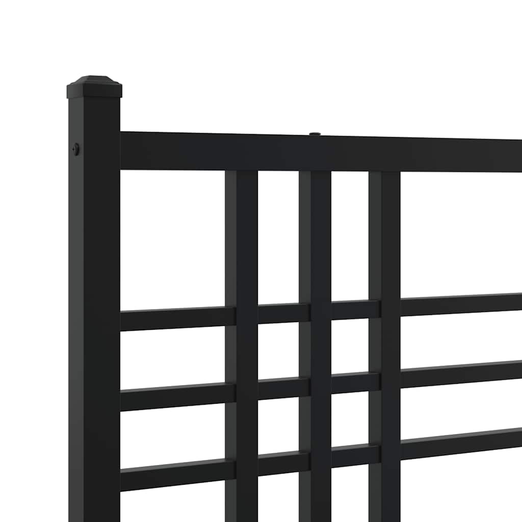 udskiftningsgavl 200 cm metal sort