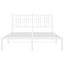 sengeramme med sengegavl 120x190 cm metal hvid