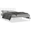 sengeramme med sengegavl 140x190 cm metal hvid
