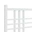 sengeramme med sengegavl 140x190 cm metal hvid