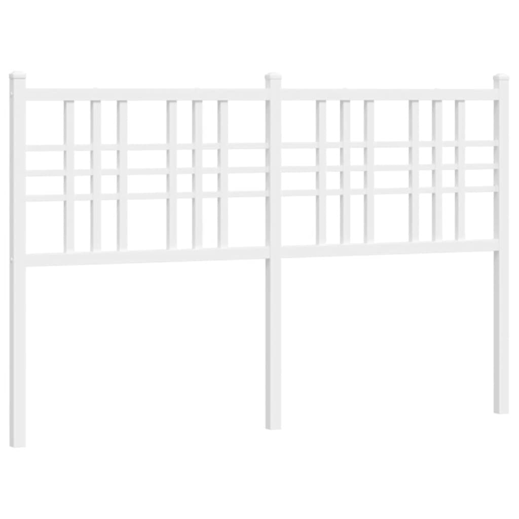 udskiftningsgavl 120 cm metal hvid