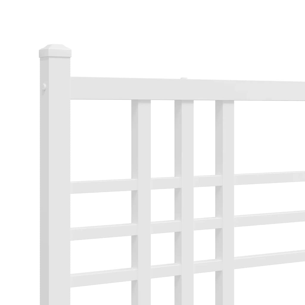 udskiftningsgavl 120 cm metal hvid