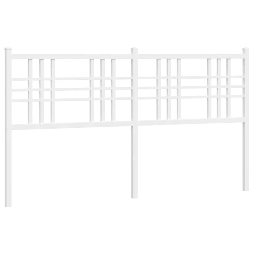 udskiftningsgavl 160 cm metal hvid