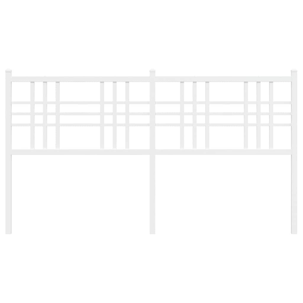 udskiftningsgavl 160 cm metal hvid