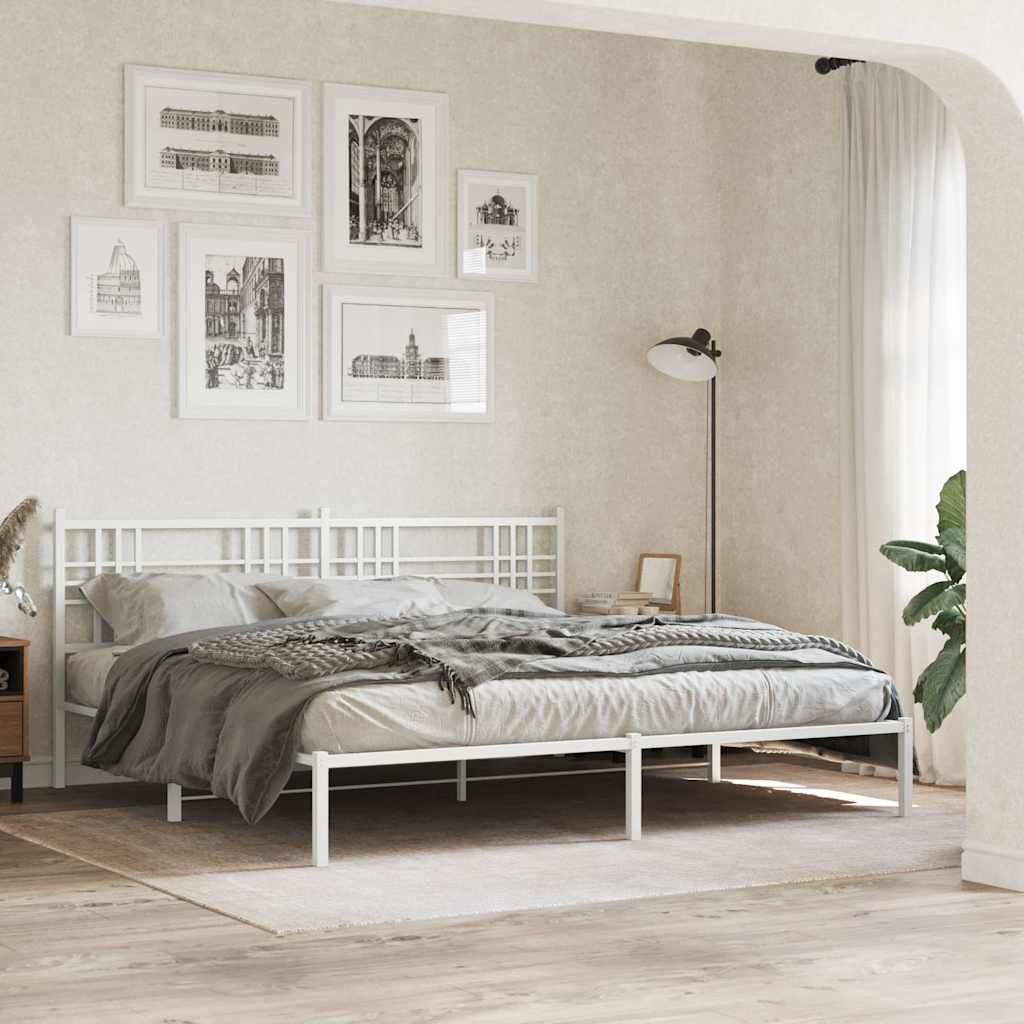 udskiftningsgavl 180 cm metal hvid