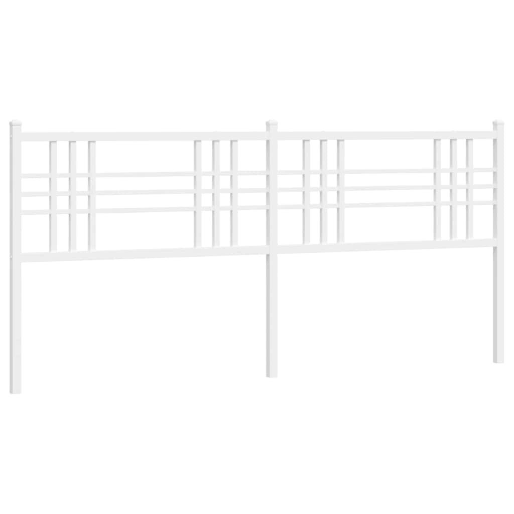 udskiftningsgavl 193 cm metal hvid