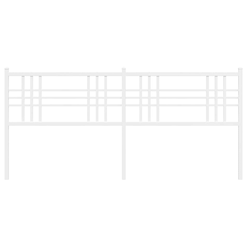 udskiftningsgavl 193 cm metal hvid