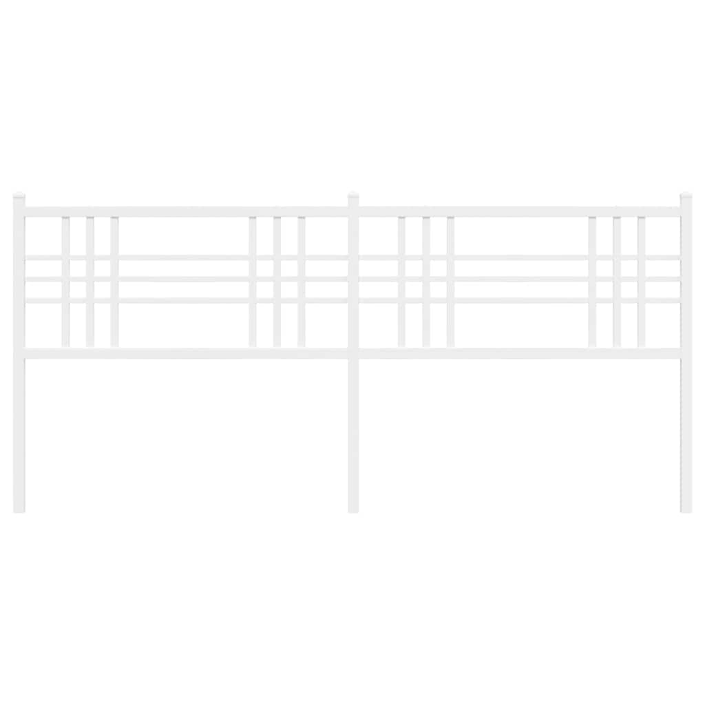 udskiftningsgavl 200 cm metal hvid