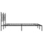 sengeramme med sengegavl 135x190 cm metal sort