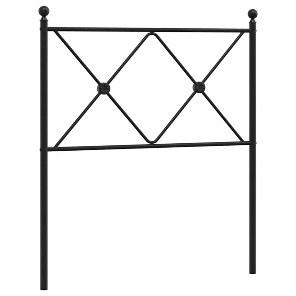 udskiftningsgavl 75 cm metal sort