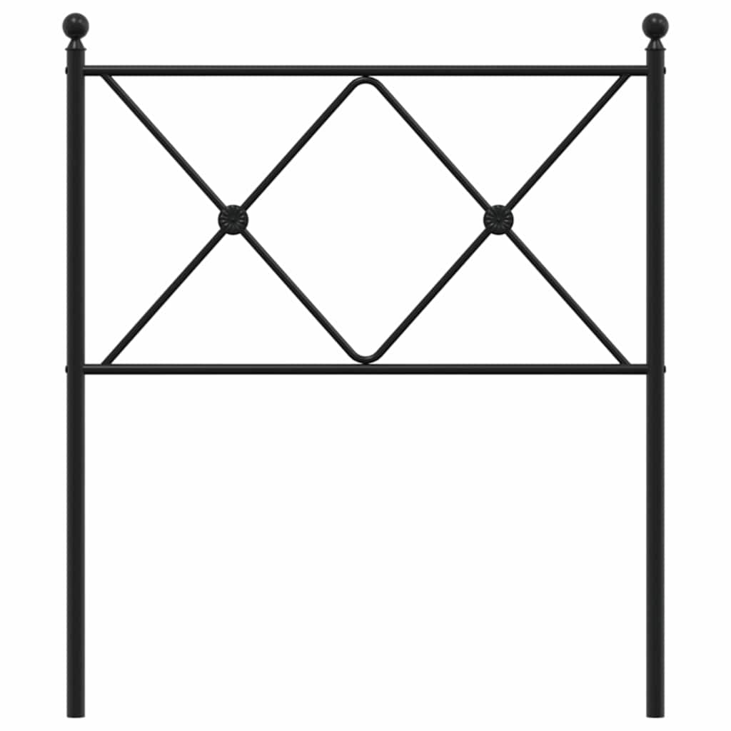 udskiftningsgavl 75 cm metal sort