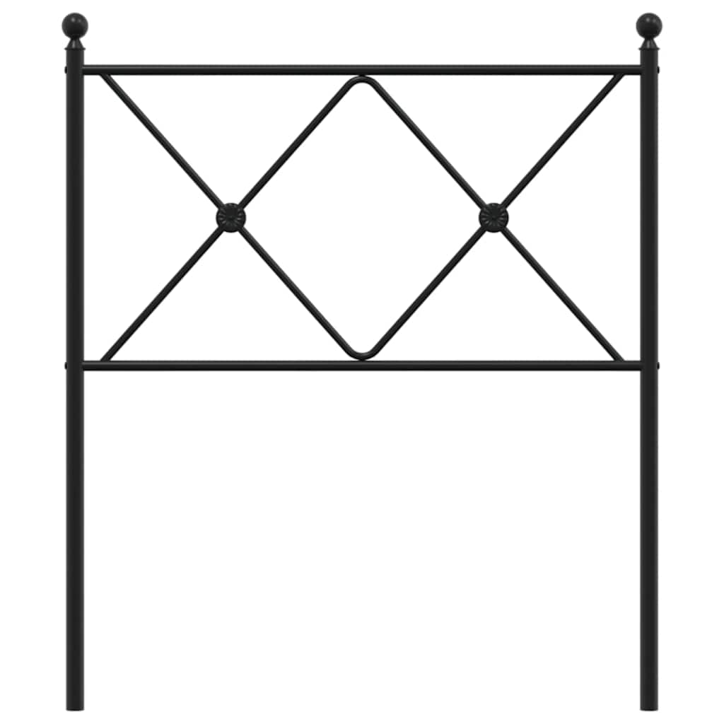 udskiftningsgavl 80 cm metal sort