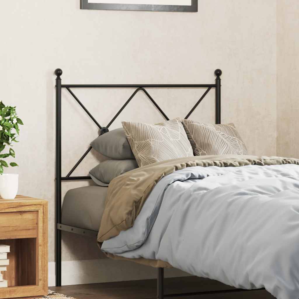 udskiftningsgavl 80 cm metal sort