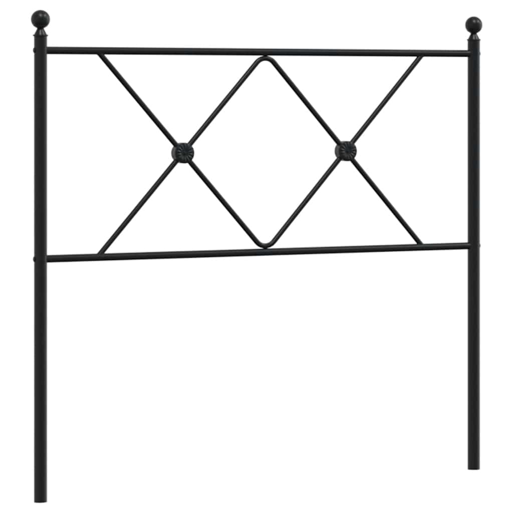 udskiftningsgavl 90 cm metal sort