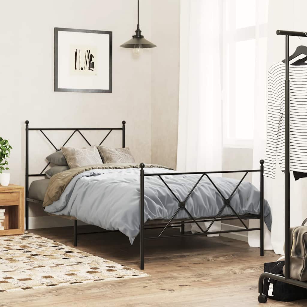 udskiftningsgavl 90 cm metal sort