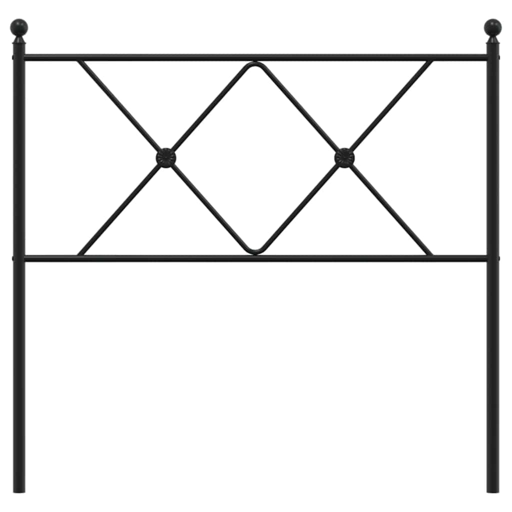 udskiftningsgavl 90 cm metal sort