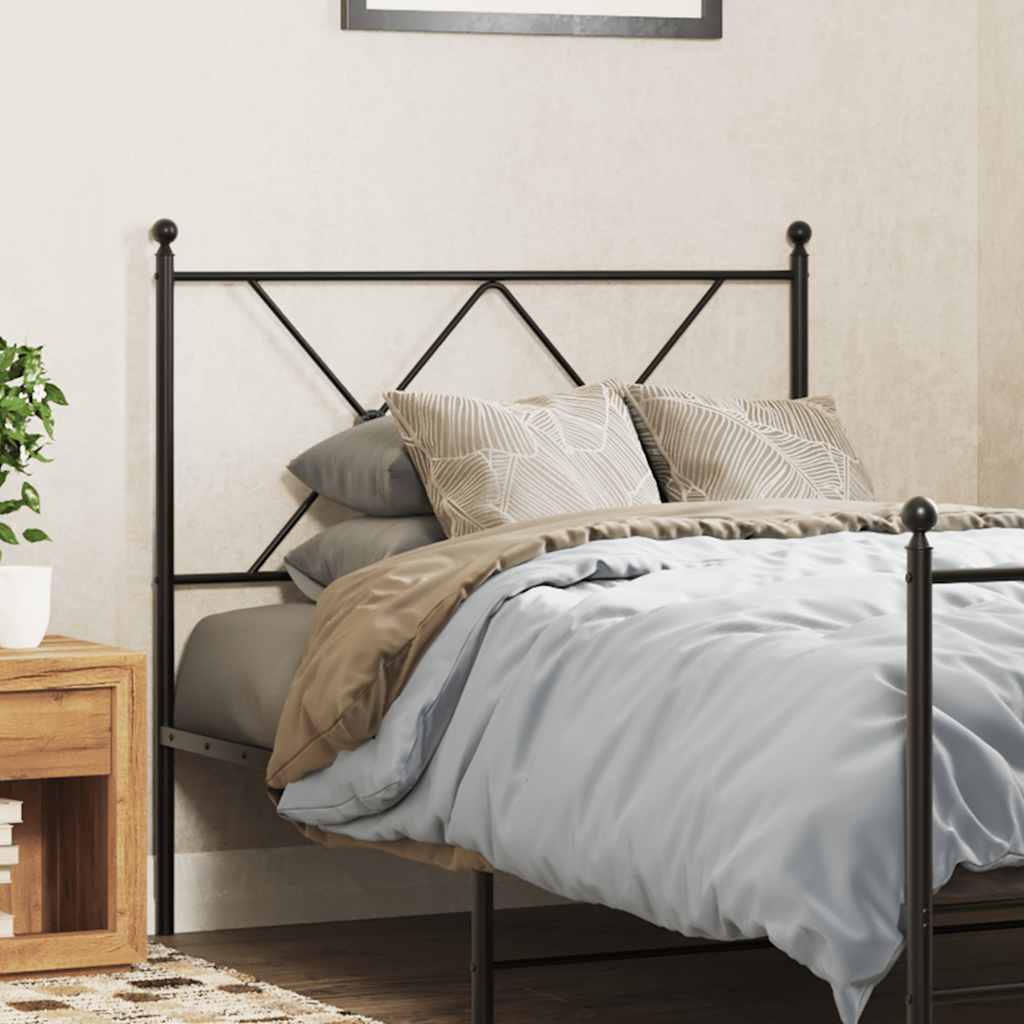 udskiftningsgavl 90 cm metal sort