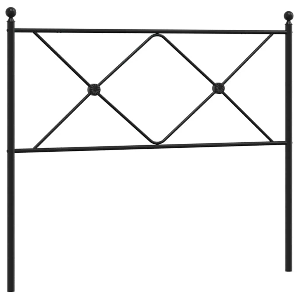 udskiftningsgavl 107 cm metal sort