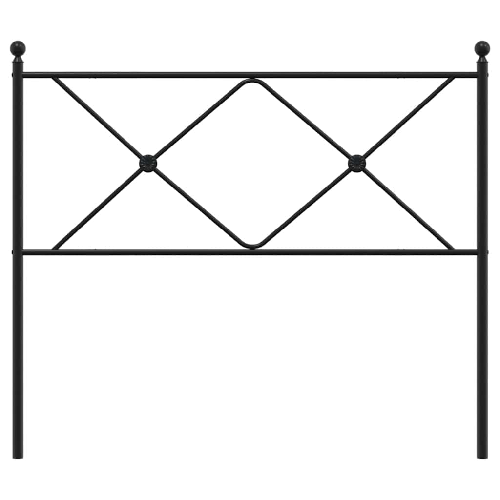 udskiftningsgavl 107 cm metal sort