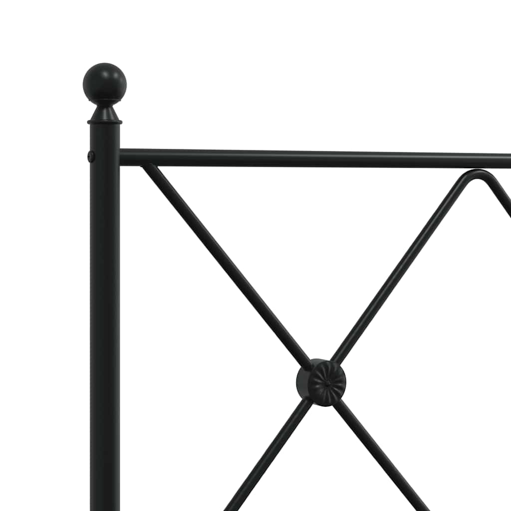 udskiftningsgavl 107 cm metal sort