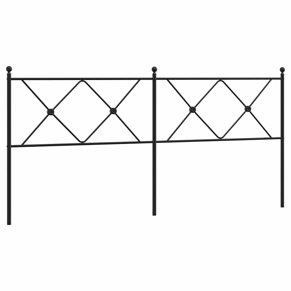 udskiftningsgavl 180 cm metal sort
