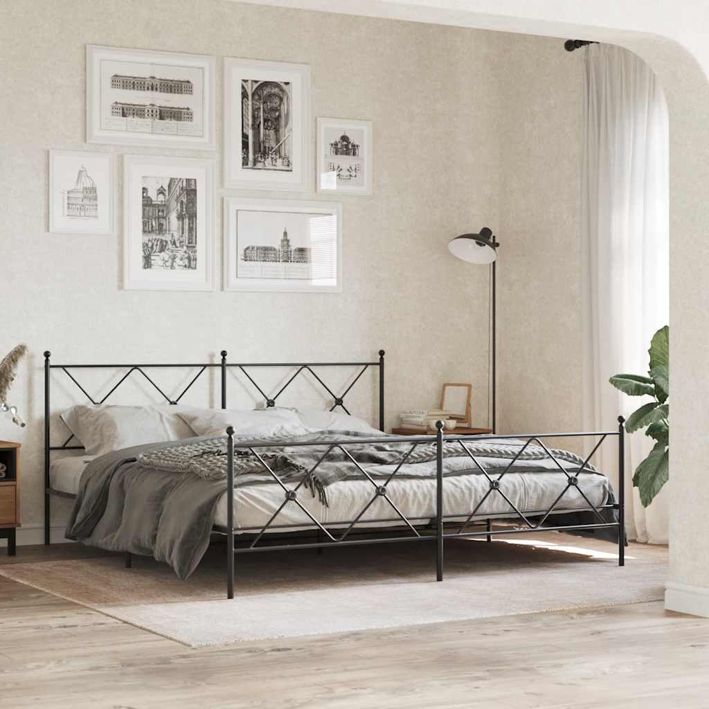 udskiftningsgavl 180 cm metal sort