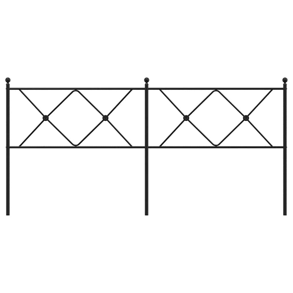 udskiftningsgavl 180 cm metal sort